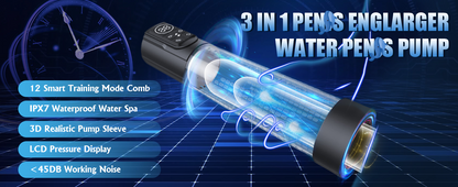 HydroMaxx 3-in-1 Waterproof Electric Penis Pump