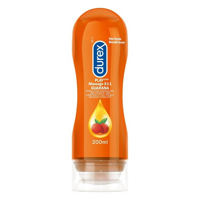 Durex Play, 2-in-1 Massage Gel and Intimate Lubricant, with Guarana Extract, 200 mL Sirr