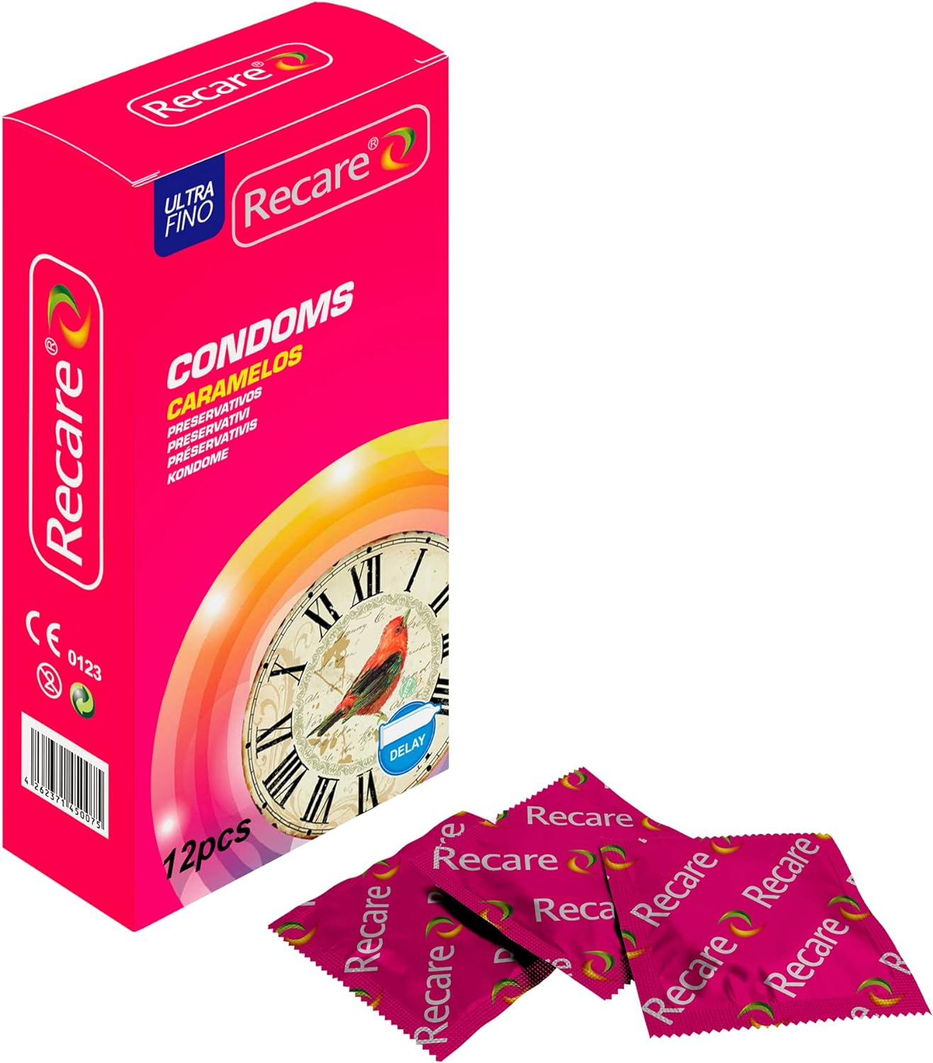 Recare Extra Time Delay Condoms- Pack of 12 Sirr