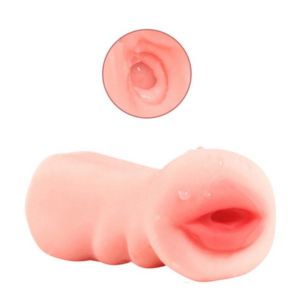 لعبة التحفيز المدمجة من Pocket Lips Stroker-Blowjob Toy