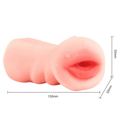 لعبة التحفيز المدمجة من Pocket Lips Stroker-Blowjob Toy