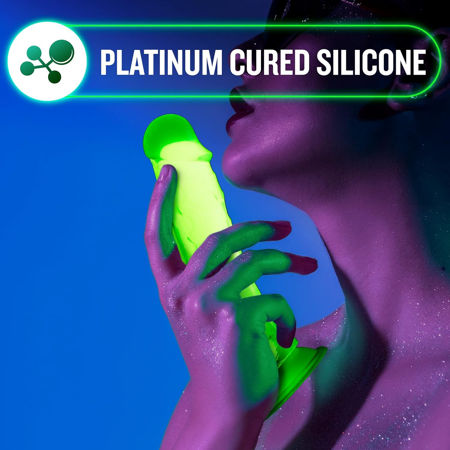 Neo Elite Glow-in-the-Dark Silicone Dildo