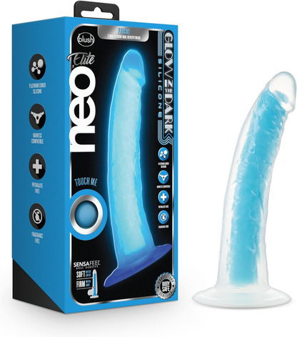 Neo Elite Glow-in-the-Dark Silicone Dildo