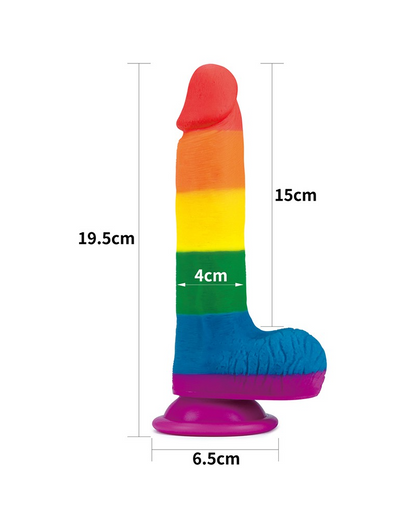 LOVETOY - PRIDER DILDO 19.5 CM