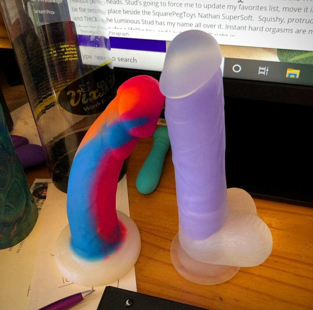 NVTOYS Luminous Silicon Dildo - 8 Inch