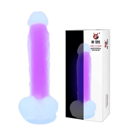 NVTOYS Luminous Silicon Dildo - 8 Inch