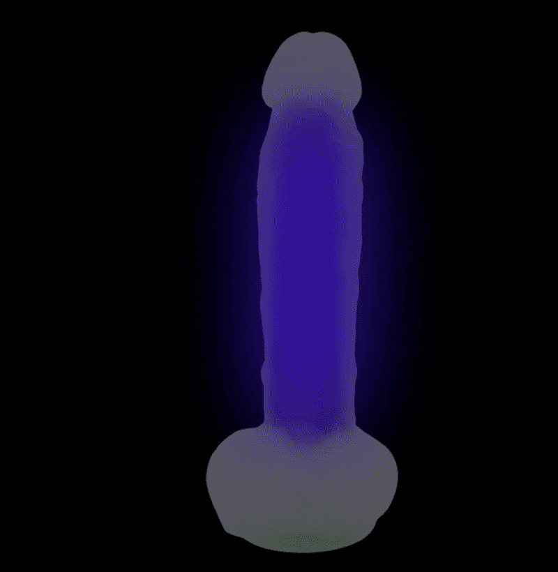 NVTOYS Luminous Silicon Dildo - 8 Inch