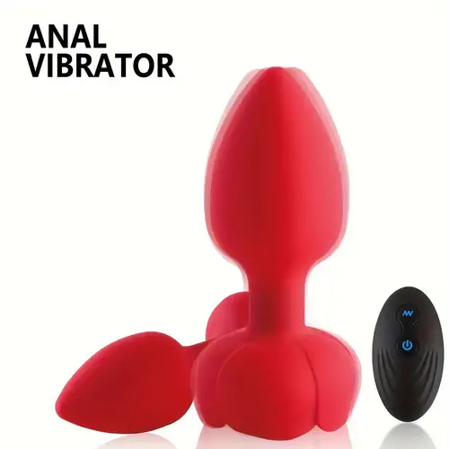 Remote Control Rose Plug, Anal plug, Vibrating, BDSM Sirr