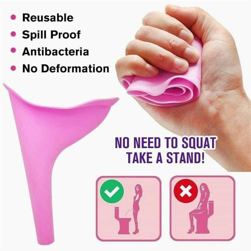 StandEase™ Women’s Pee Funnel – Reusable Silicone (15 cm)