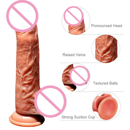 THE HEAVEN DILDO-3 IN 1 DILDO-HEATING,THRUSTING,VIBRATING REMOTE DILDO