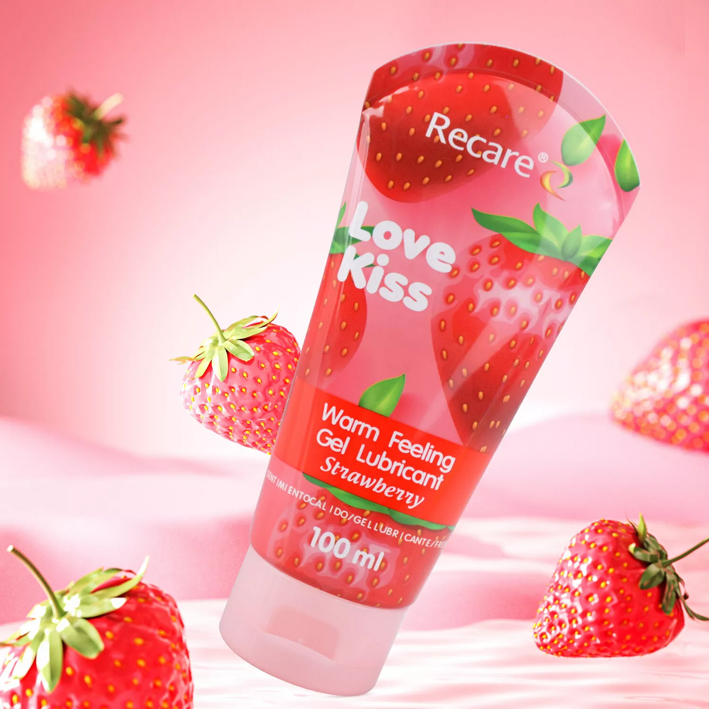 Recare Strawberry WaterBased Warming Lubricant 100ML