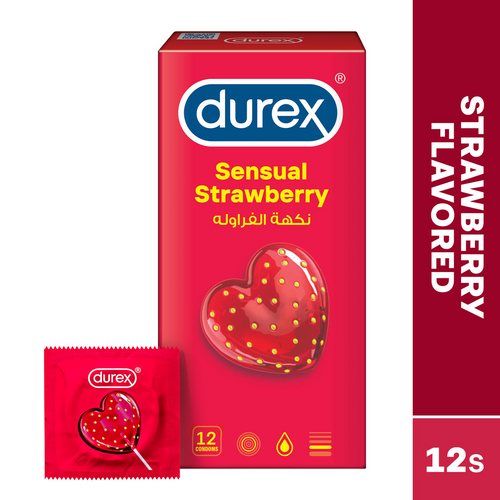 DUREX SENSUAL STRAWBERRY FUN CONDOM 10pcs Sirr