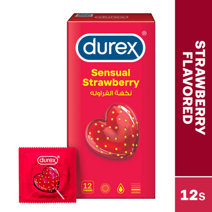 DUREX SENSUAL STRAWBERRY FUN CONDOM 10pcs