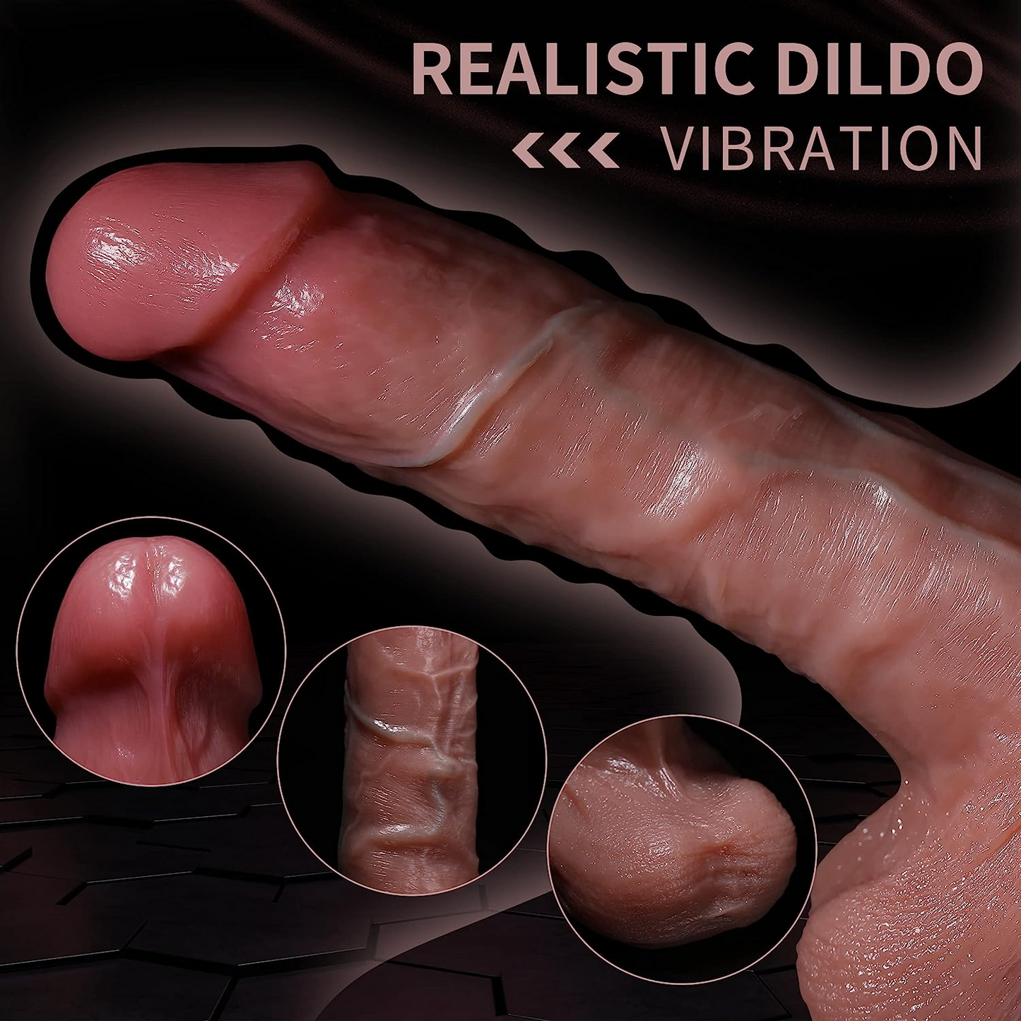 THE HEAVEN DILDO-3 IN 1 DILDO-HEATING,THRUSTING,VIBRATING REMOTE DILDO