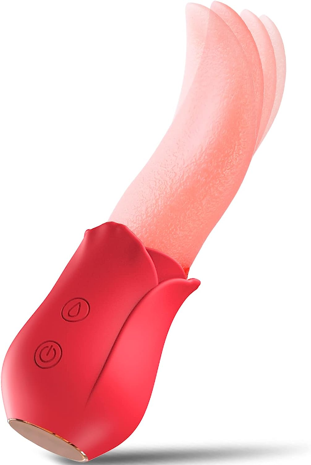 Tongue Addicted -Rose Realistic Silicone Tongue Licker Vibrator