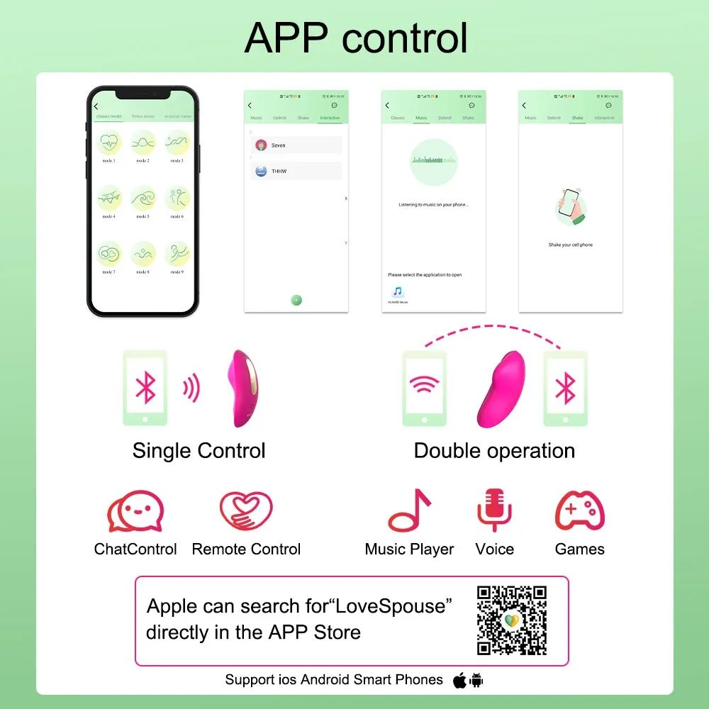 Vibrator for panties with App Control