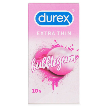 Durex Extra Thin Bubblegum Flavoured Condoms for Men-10s