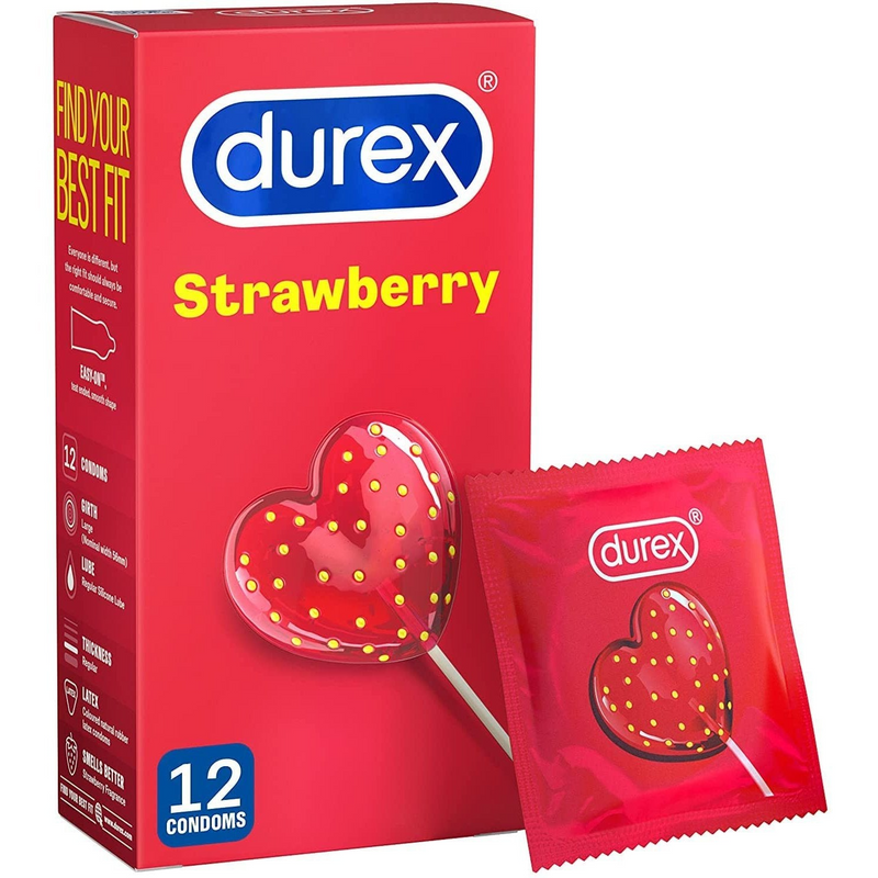 DUREX SENSUAL STRAWBERRY FUN CONDOM 10pcs Sirr
