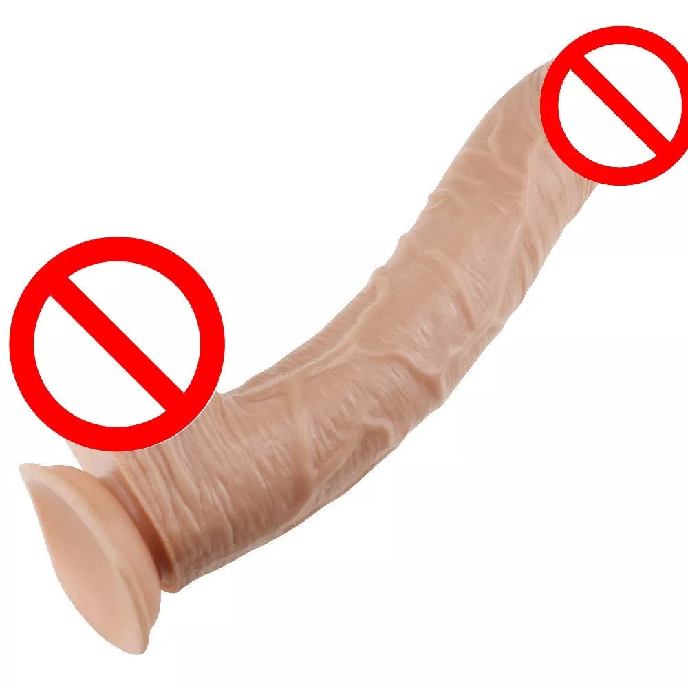 XXXL REALISTIC MEDICAL SILICONE DILDO -35 CM