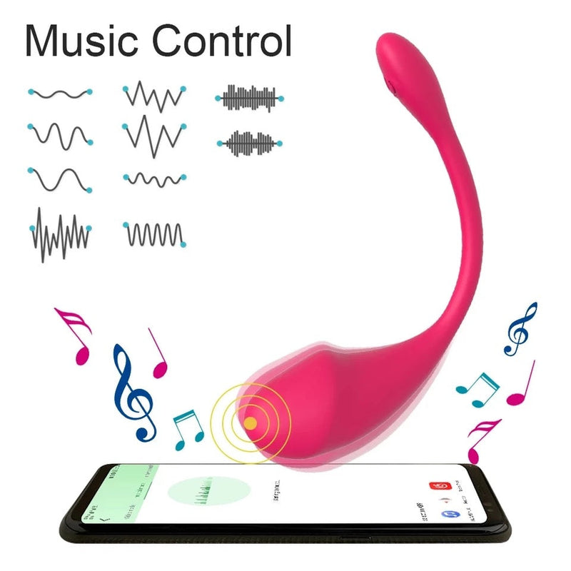 Flamingo Vibrator, No Distance Limit with App, 7 Modes, Quiet Sirr