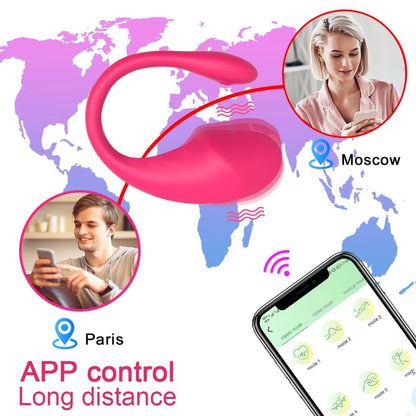 Flamingo Vibrator, No Distance Limit with App, 7 Modes, Quiet Sirr