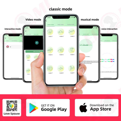 Flamingo Vibrator, No Distance Limit with App, 7 Modes, Quiet Sirr