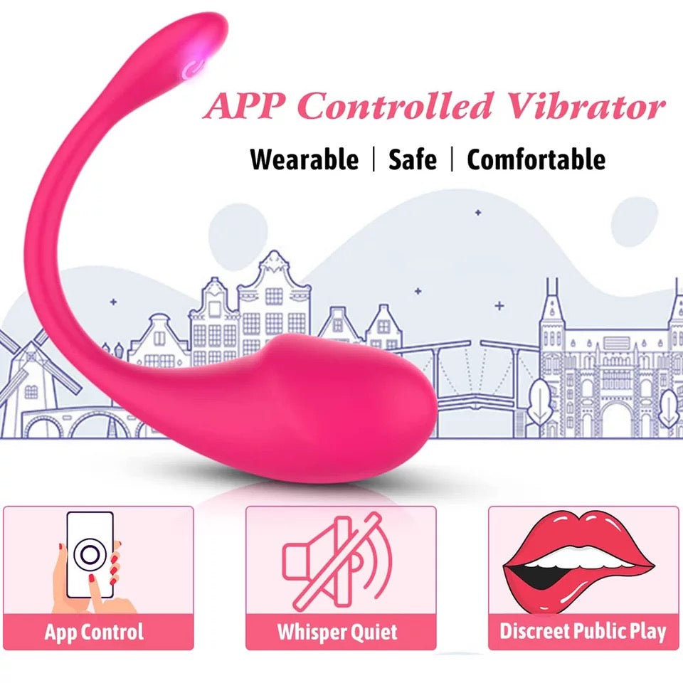 Flamingo Vibrator, No Distance Limit with App, 7 Modes, Quiet Sirr