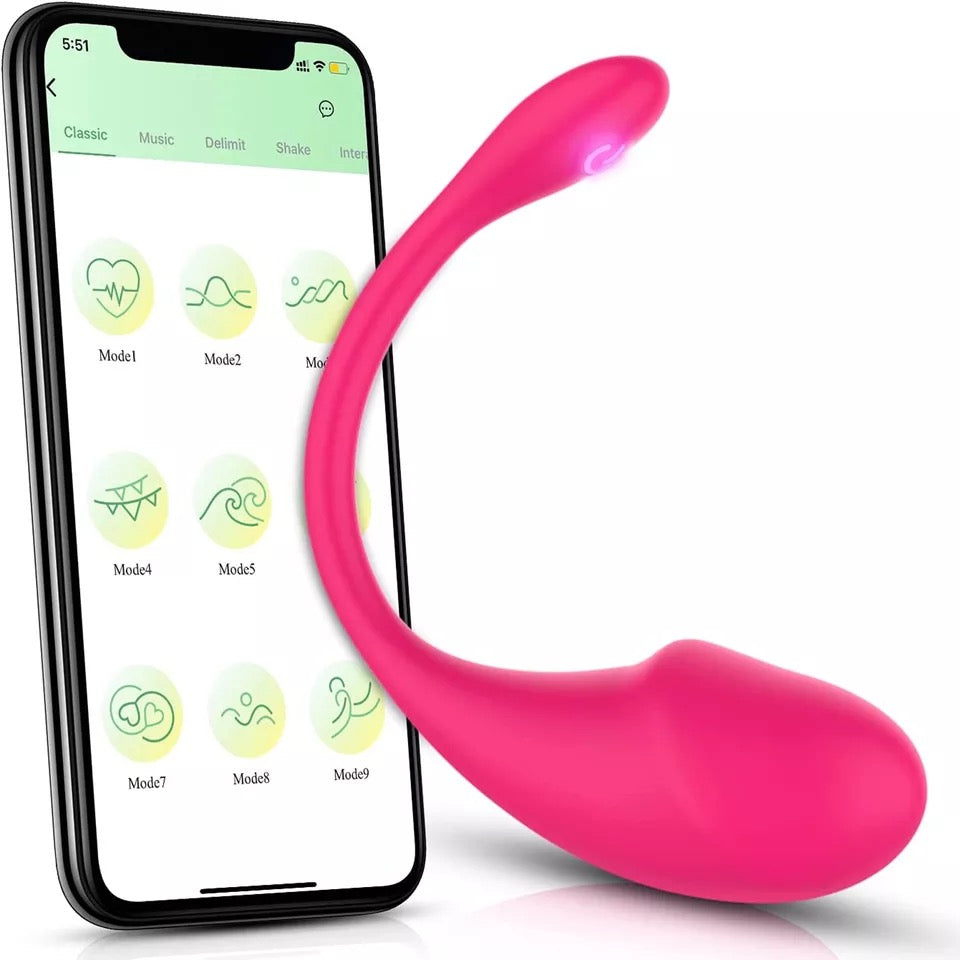 Flamingo Vibrator, No Distance Limit with App, 7 Modes, Quiet Sirr
