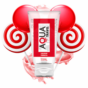 Aqua travel lollipop flavor lubricant, water based