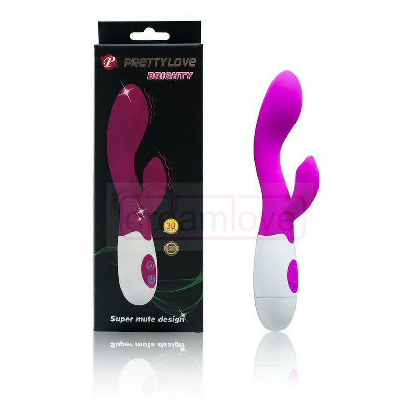 PRETTY LOVE FLIRTATION - BRIGTHY VIBRATOR, Quiet, clit stimulation, Silicone Sirr