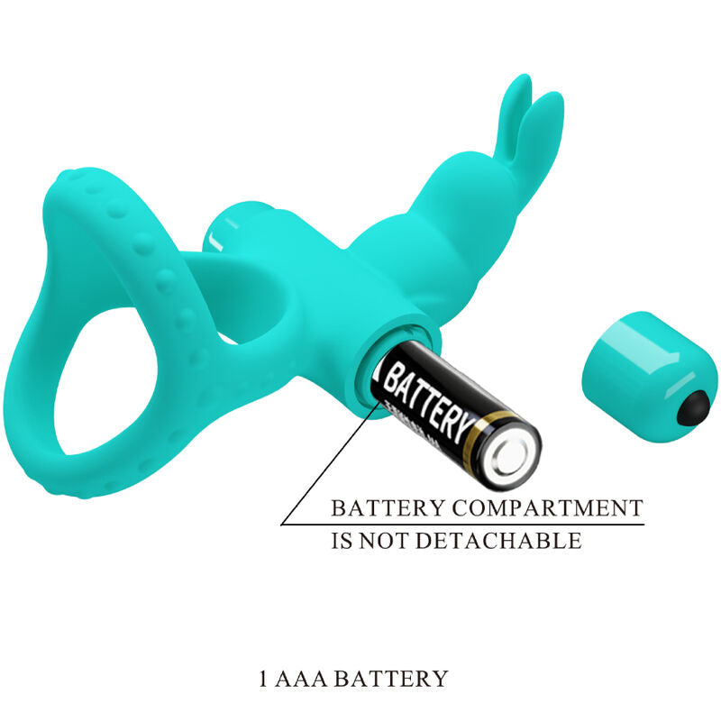 PRETTY LOVE - Figgy Green Rabbit Vibrator Ring