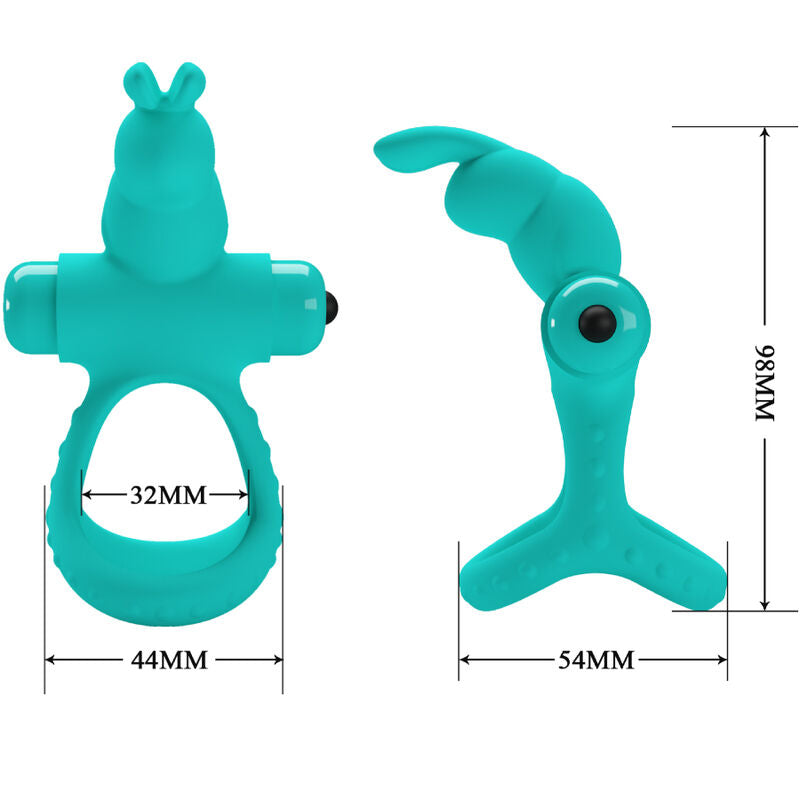 PRETTY LOVE - Figgy Green Rabbit Vibrator Ring