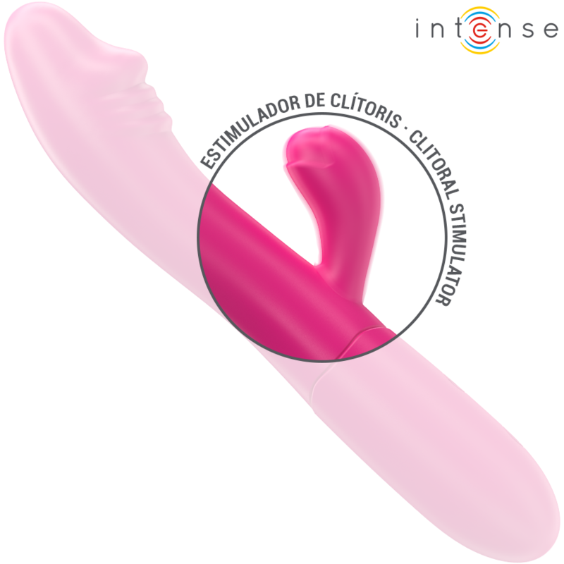 INTENSE - Ivy Flexible Vibrator 10 Vibrations with Stimulating Tongue Pink