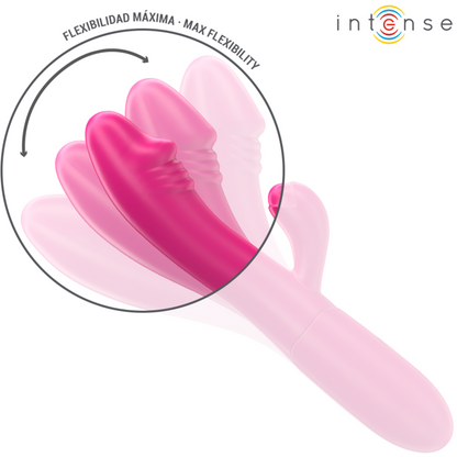 INTENSE - Ivy Flexible Vibrator 10 Vibrations with Stimulating Tongue Pink