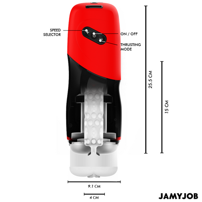 JAMYJOB - Xpeed Automatic Vagina Masturbator 5 Thrusting Modes with Sound Effect