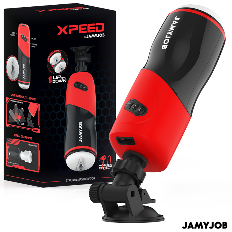 JAMYJOB - Xpeed Automatic Vagina Masturbator 5 Thrusting Modes with Sound Effect