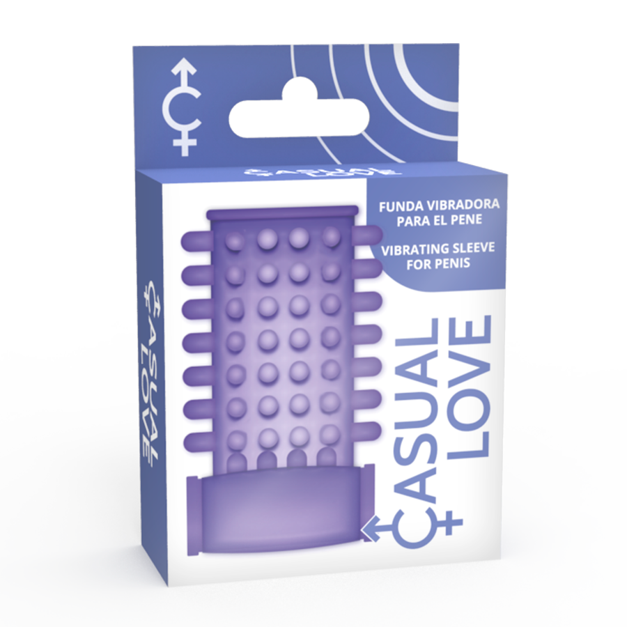 CASUAL LOVE - Ring Vibrating Sleeve Purple