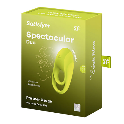 Satisfyer Spectacular Duo: Vibrating silicone cock ring
