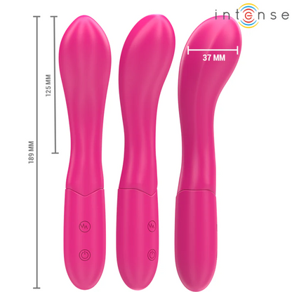 INTENSE - PATY VIBRATOR 19 CM FLEXIBLE 10 VIBRATIONS MODEL 2 PINK