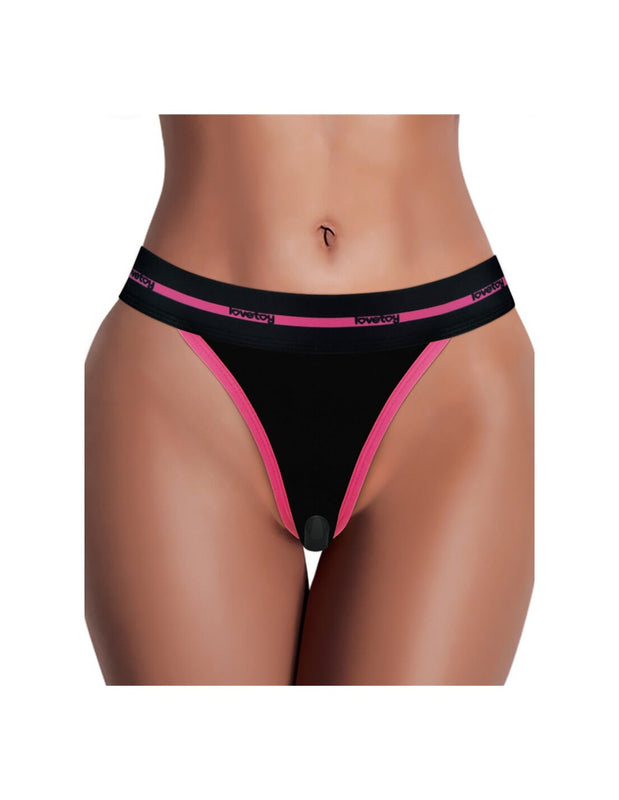 Lovetoy Slut Vibrating Sex Panties Black, Panty Vibrator, Remote Controlled