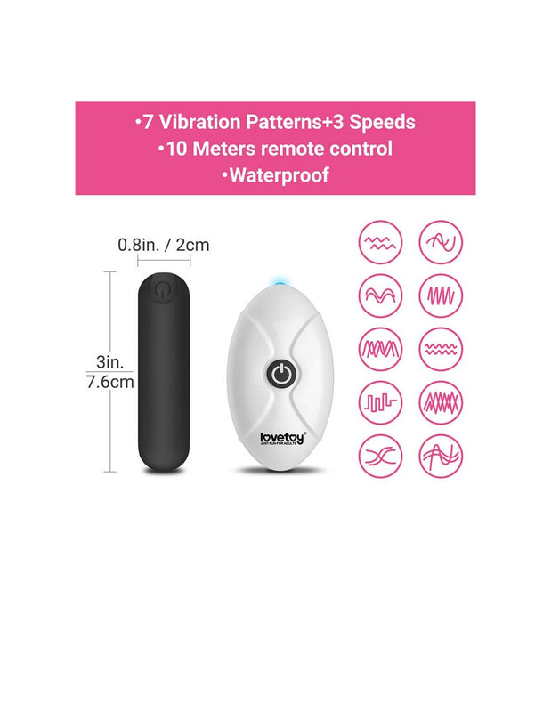 Lovetoy Slut Vibrating Sex Panties Black, Panty Vibrator, Remote Controlled