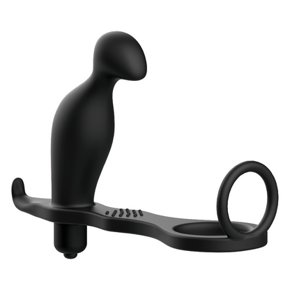 Sirrshop Toys Anal Massager and Cock Ring, Flexible ring, intense vibration