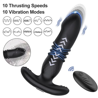 Sirrshop Thrusting Prostate Massager, Vibrator, Anal, Remote Controlled