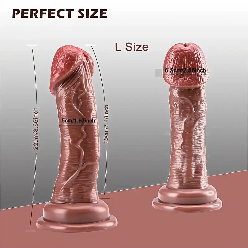 Sirrshop Ultra Realistic Dildo, 3D Silicone, from 17 to 22 cm