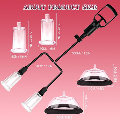 Sirrshop 3 in 1 Pussy & Nipple Pump Set