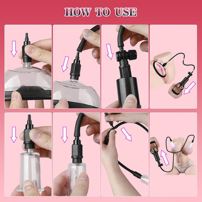 Sirrshop 3 in 1 Pussy & Nipple Pump Set