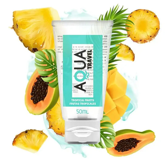Aqua Travel Water Based Lubricant Tropical Fruit Flavour - 50 Ml