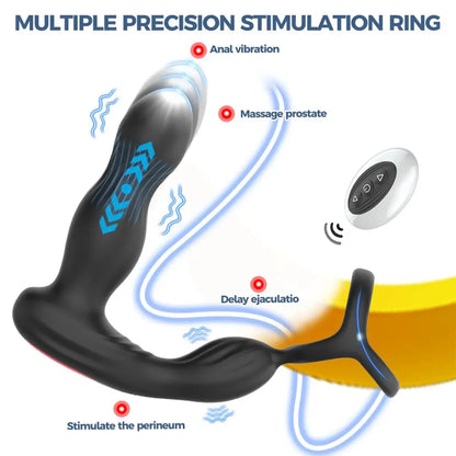 A-Heros Titan – Prostate Thrusting Vibrator with Penis Ring & Remote