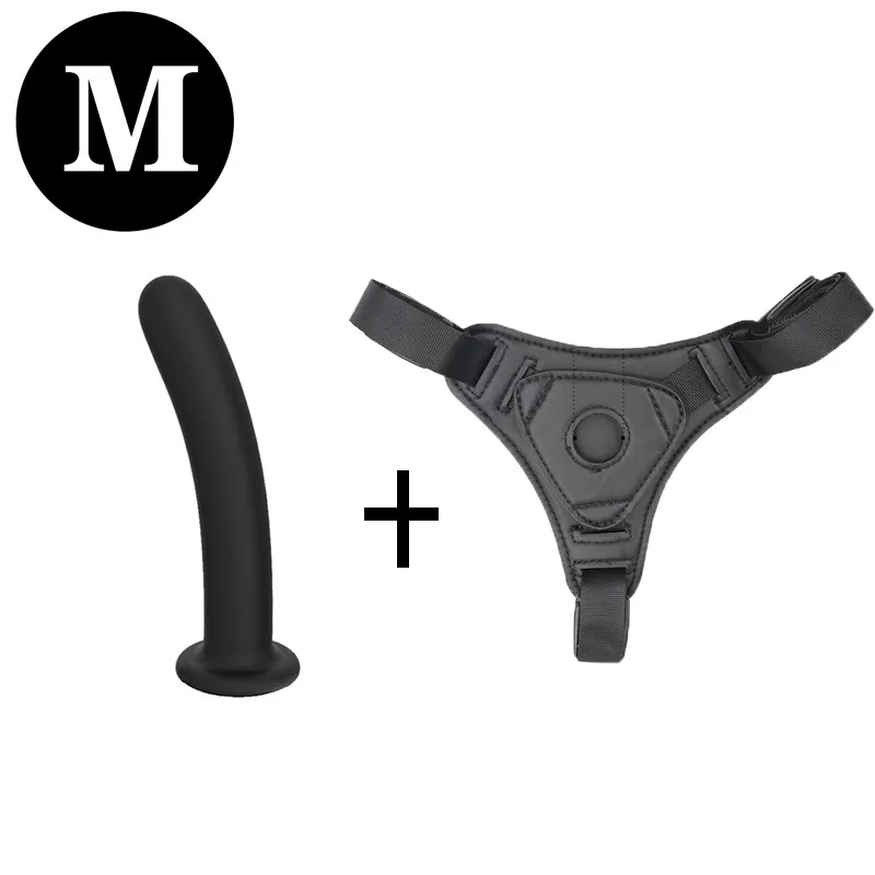 Sirrshop Pure Silicone Black Medical Dildo & Harness, strap on set with black dildo, 12.5cm, 15cm, 17.5cm